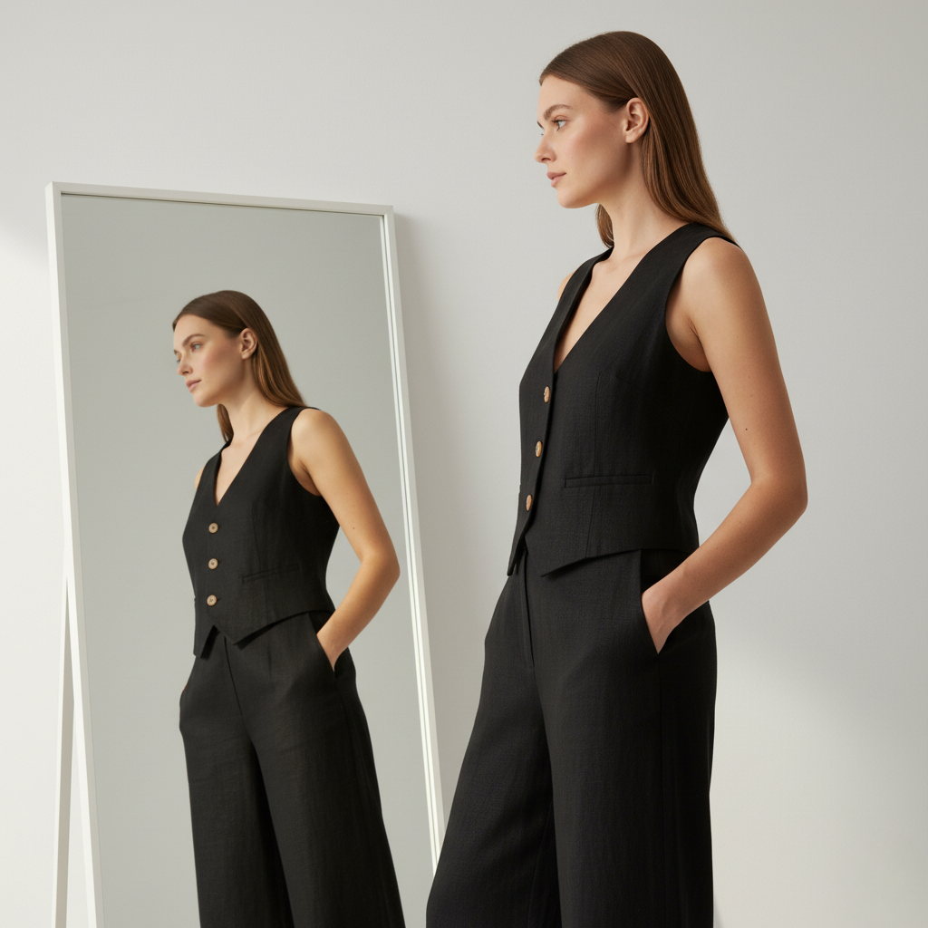 2x1 Chaleco de Lino Premium