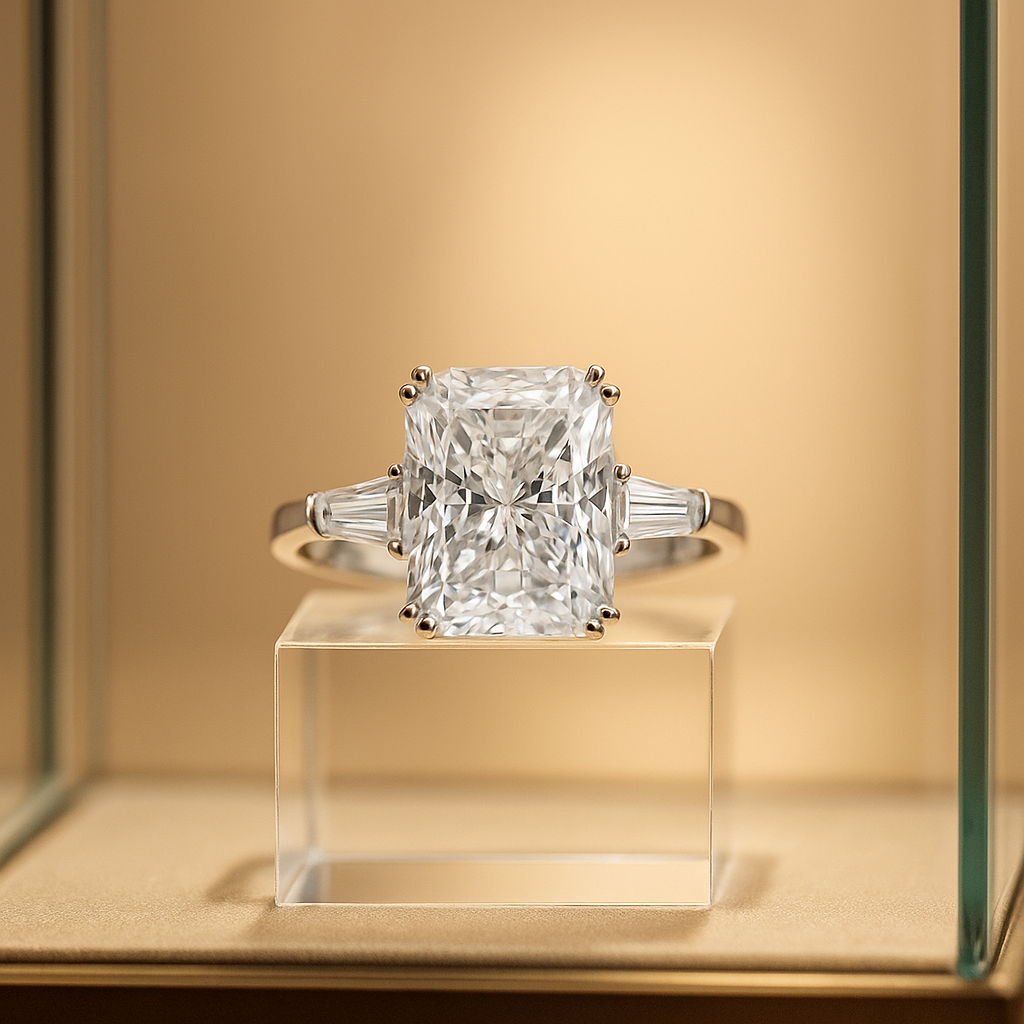 Anillo Solitario Brillante - Plata 925