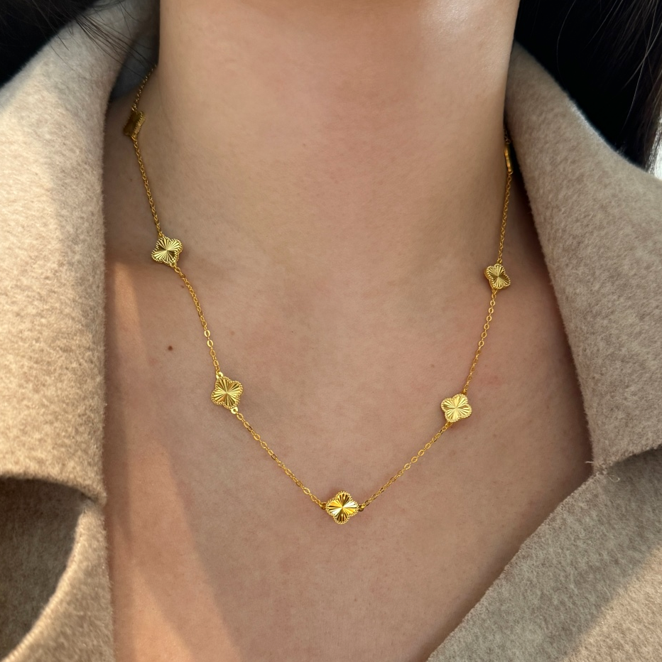 Collar Charms en Dorado y Plateado