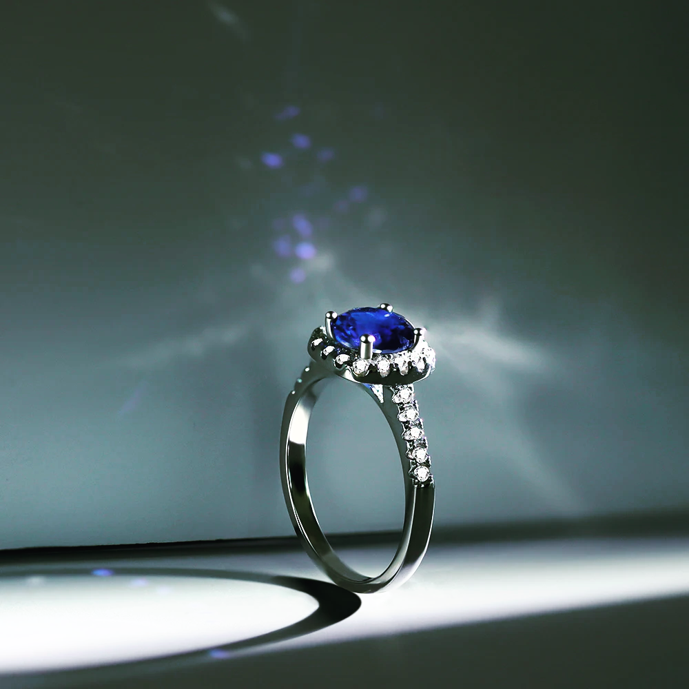 Anillo Piedra Azul - Plata 925