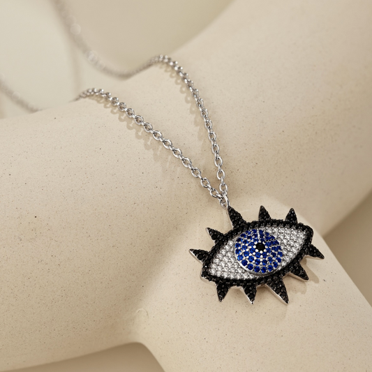 Collar Ojo Protector con Brillos