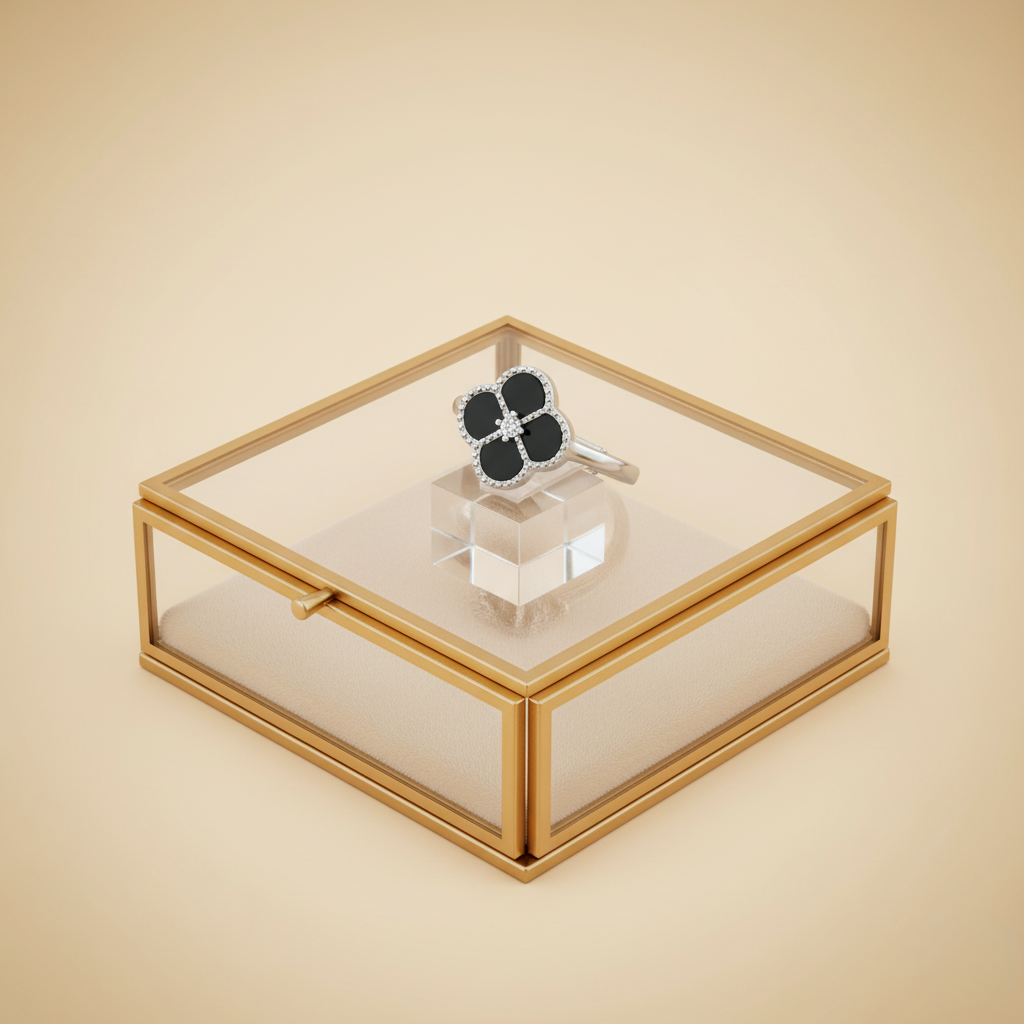 Anillo Trébol - Plata 925