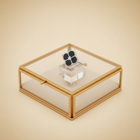 Anillo Trébol - Plata 925