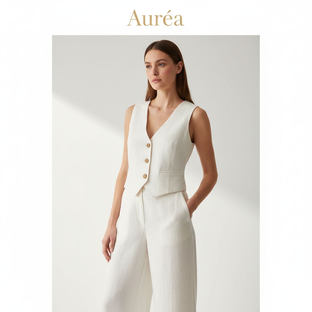 2x1 Chaleco de Lino Premium