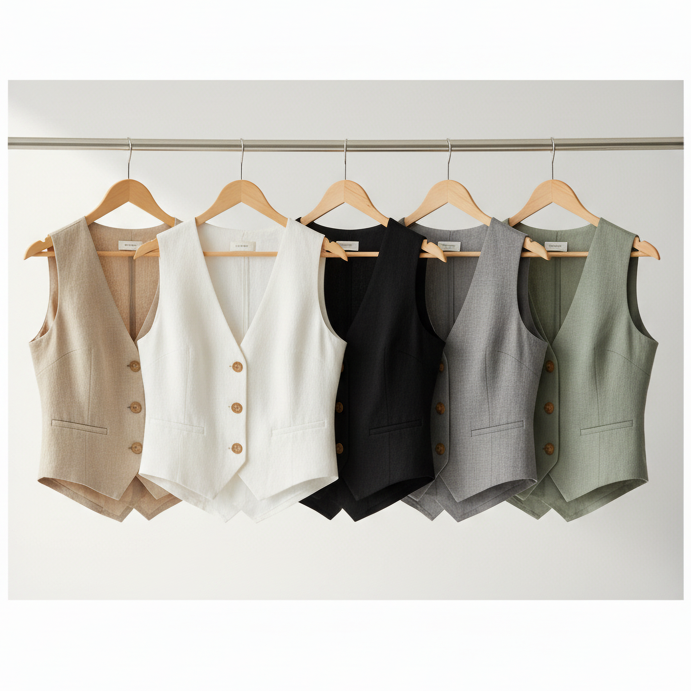 2x1 Chaleco de Lino Premium
