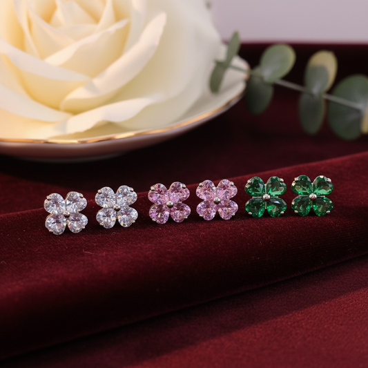 Pendiente Cuatro Hojas