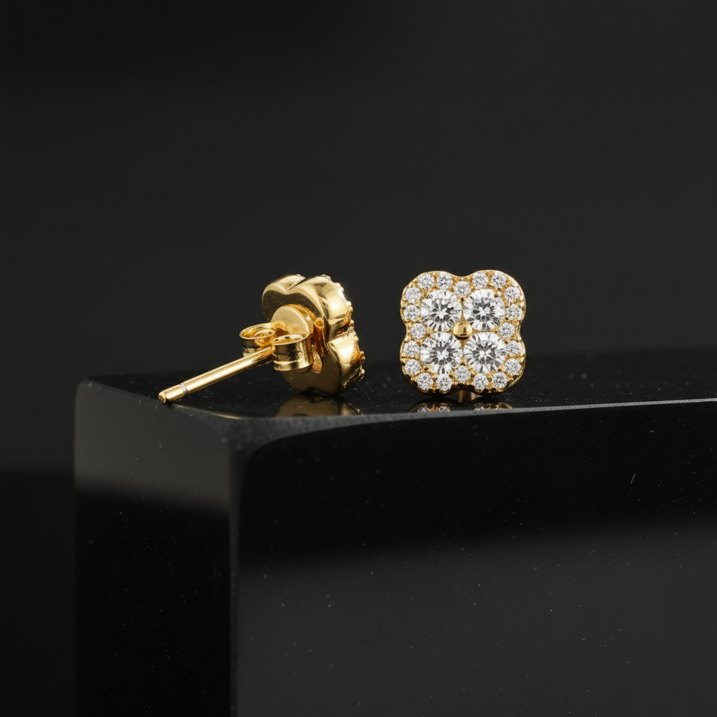 Pendiente Serendipia en Plateado y Dorado