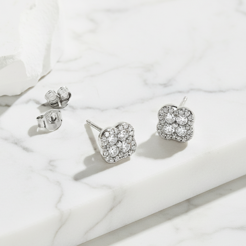 Pendiente Serendipia en Plateado y Dorado