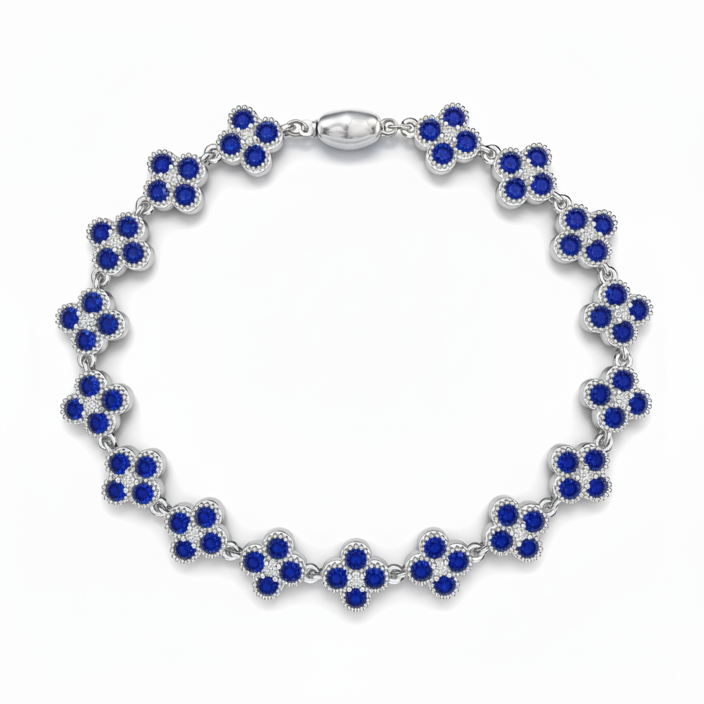 Pulsera Flores de Cristal