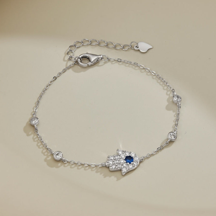 Pulsera Hamsa en Plateado y Dorado