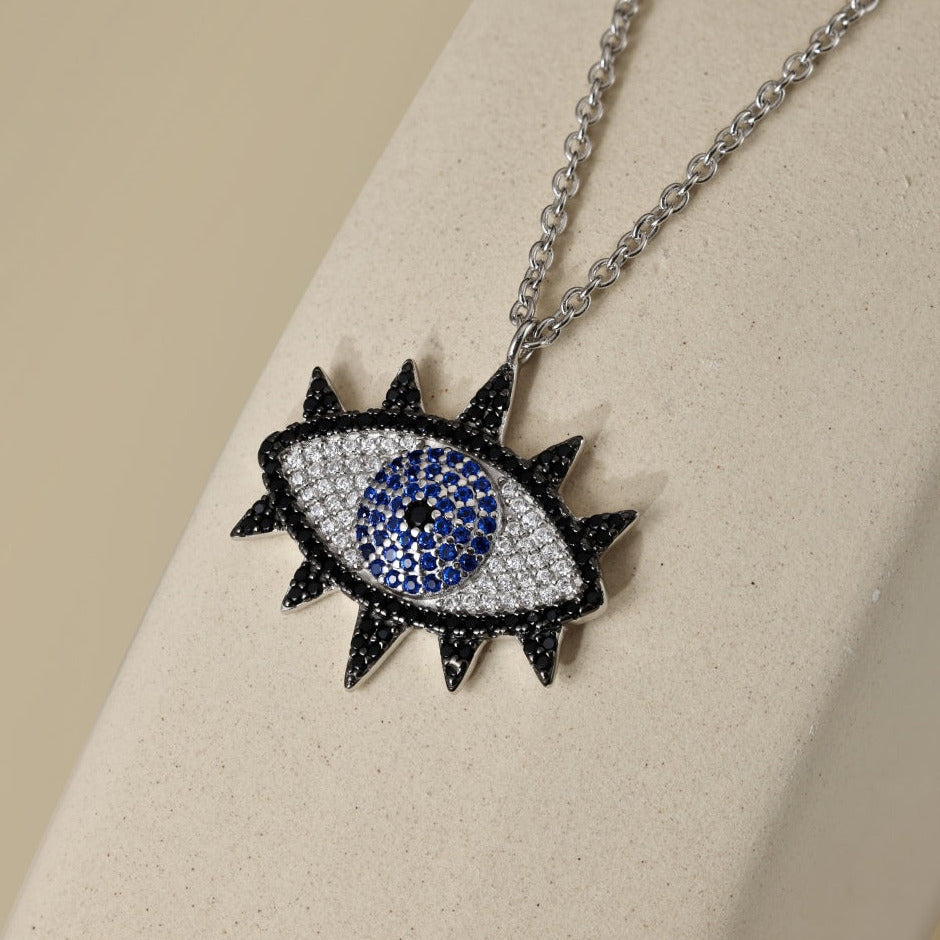 Collar Ojo Protector con Brillos