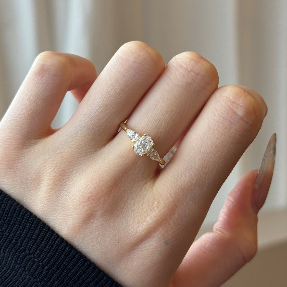 Anillo Solitario Elegante - Plata 925