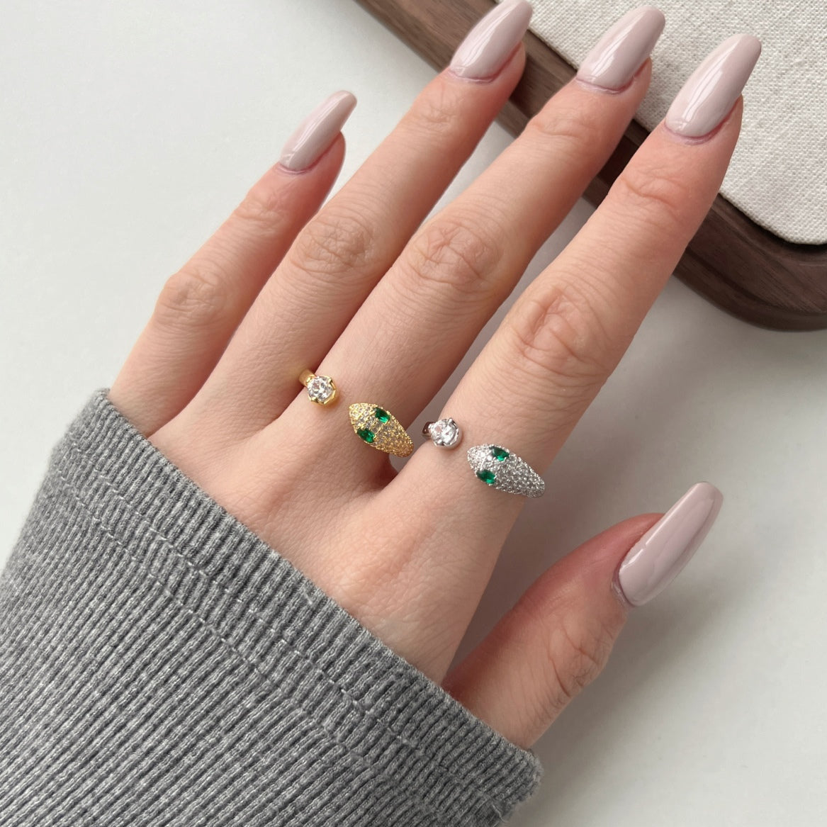 Anillo Serpiente de Brillos